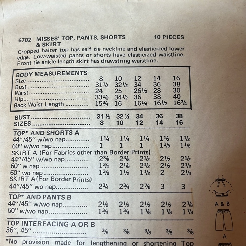 Vintage Butterick #6702 Size 10 UNCUT Pattern - Picture 8 of 11